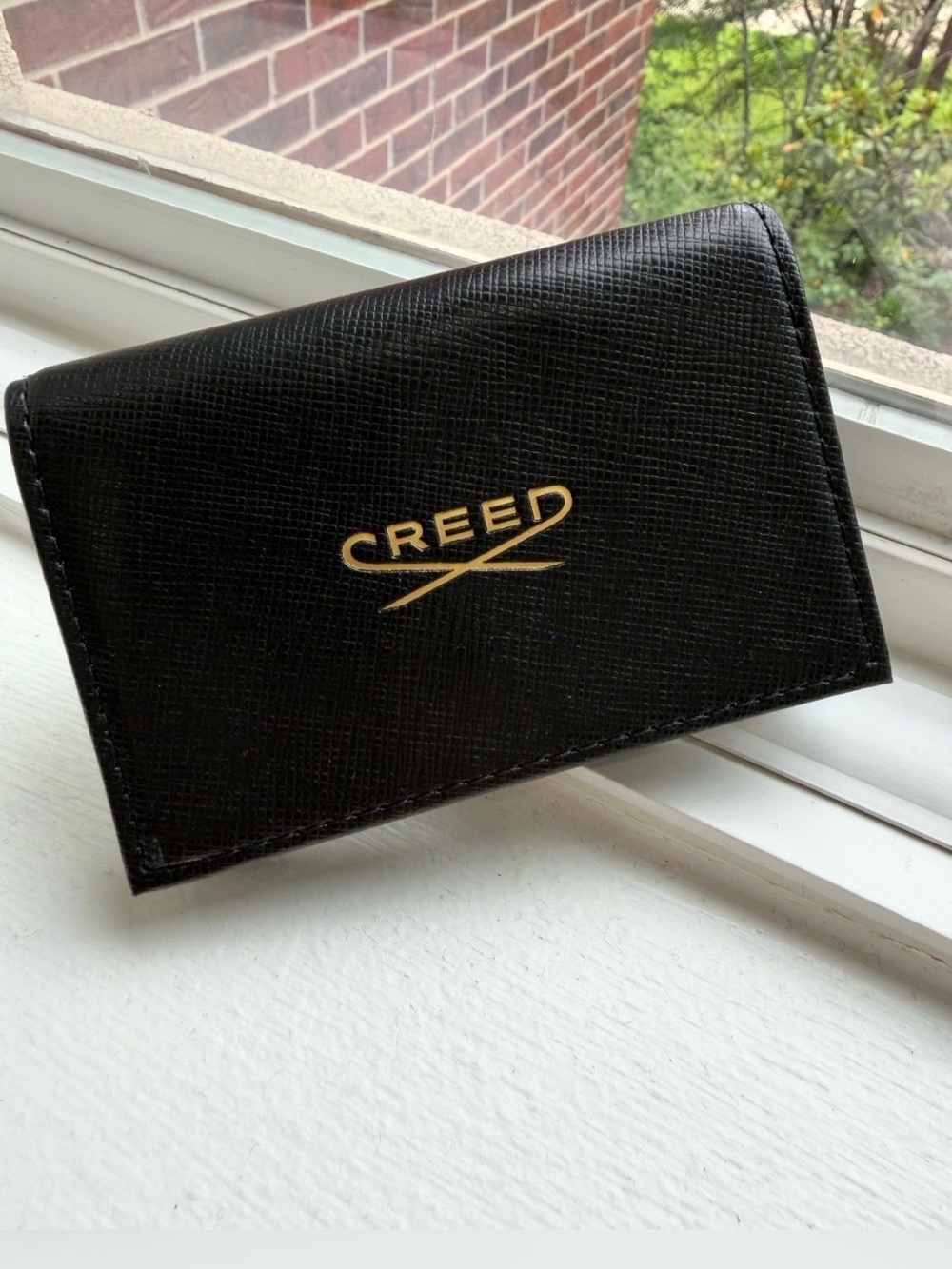 Creed | Black Saffiano Leather  Men’s Wallet/ Cardholder NEW